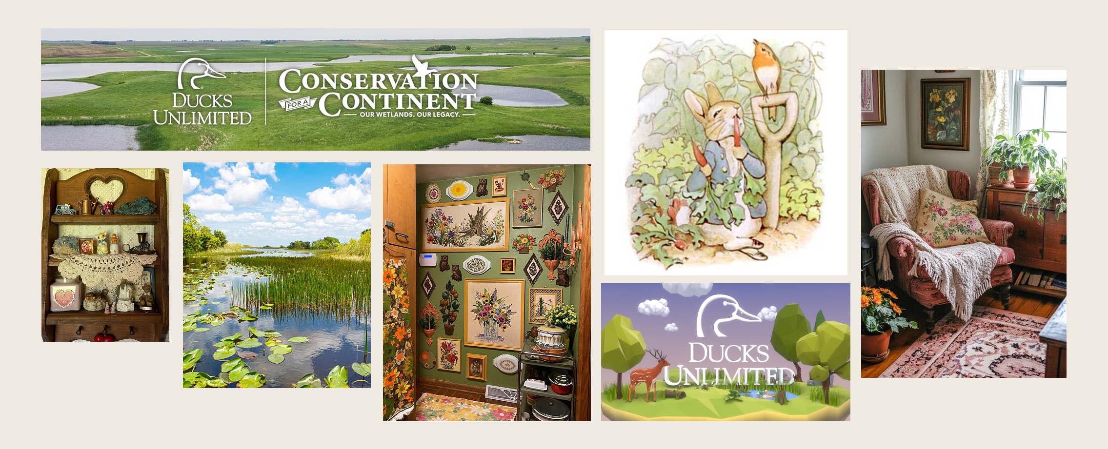 Moodboard of illustration subject, style, and colorscheme.